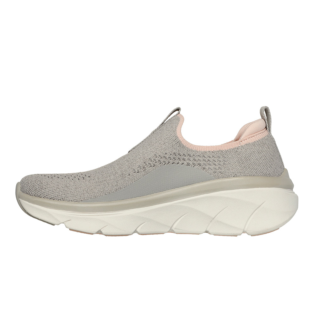 Tenis Mujer Skechers Dlux Walker - Gris-Rosado