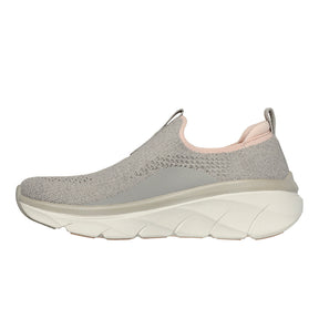 Tenis Mujer Skechers Dlux Walker - Gris-Rosado