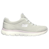 Tenis Mujer Skechers Summits Cool Classic - Gris-Blanco