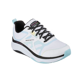Tenis Mujer Skechers Dlux Fitness - Blanco-Azul