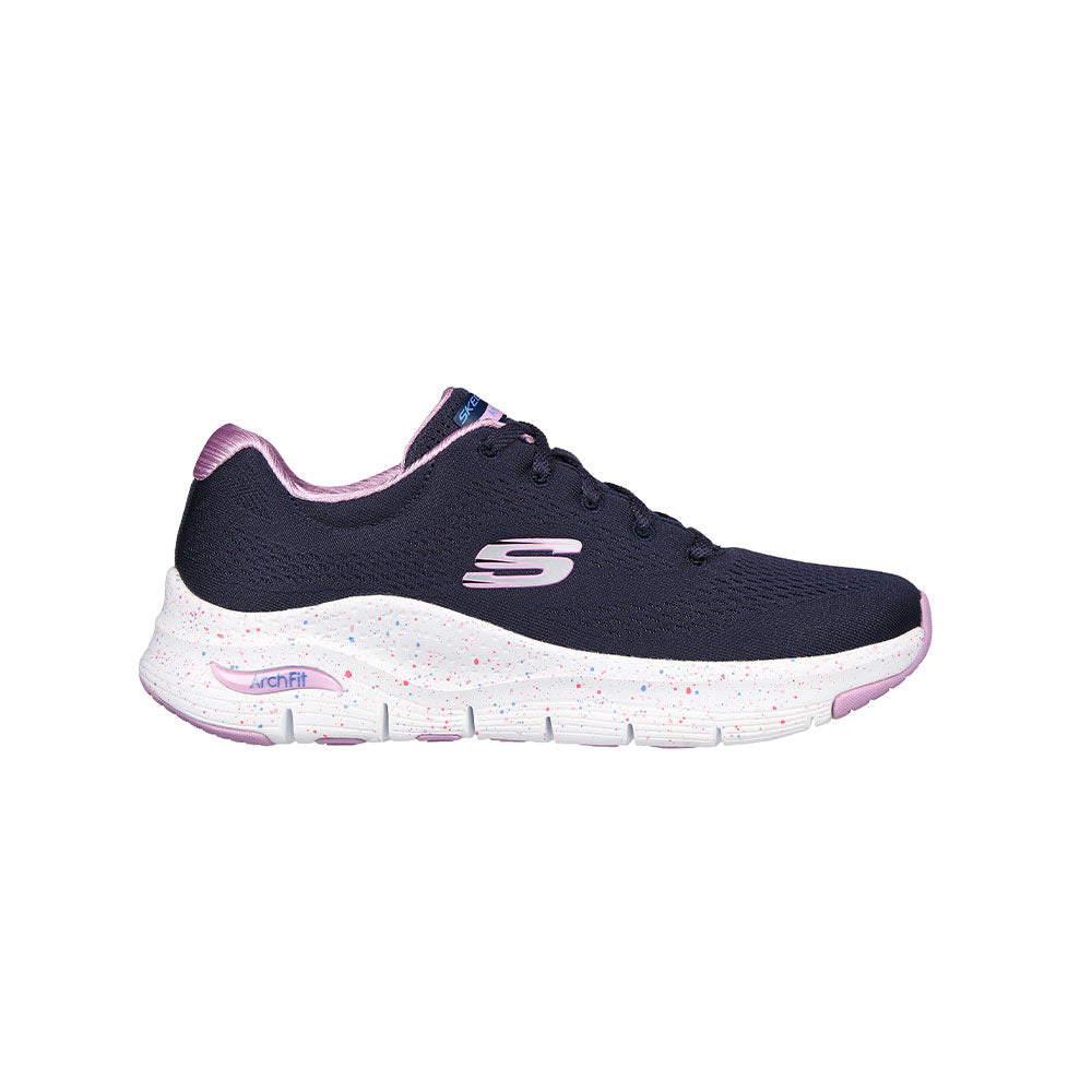 Tenis Mujer Skechers Arch Fit - Freckle Me - Azul-Rosado