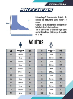 Tenis Mujer Skechers Dlites - Blanco-Café